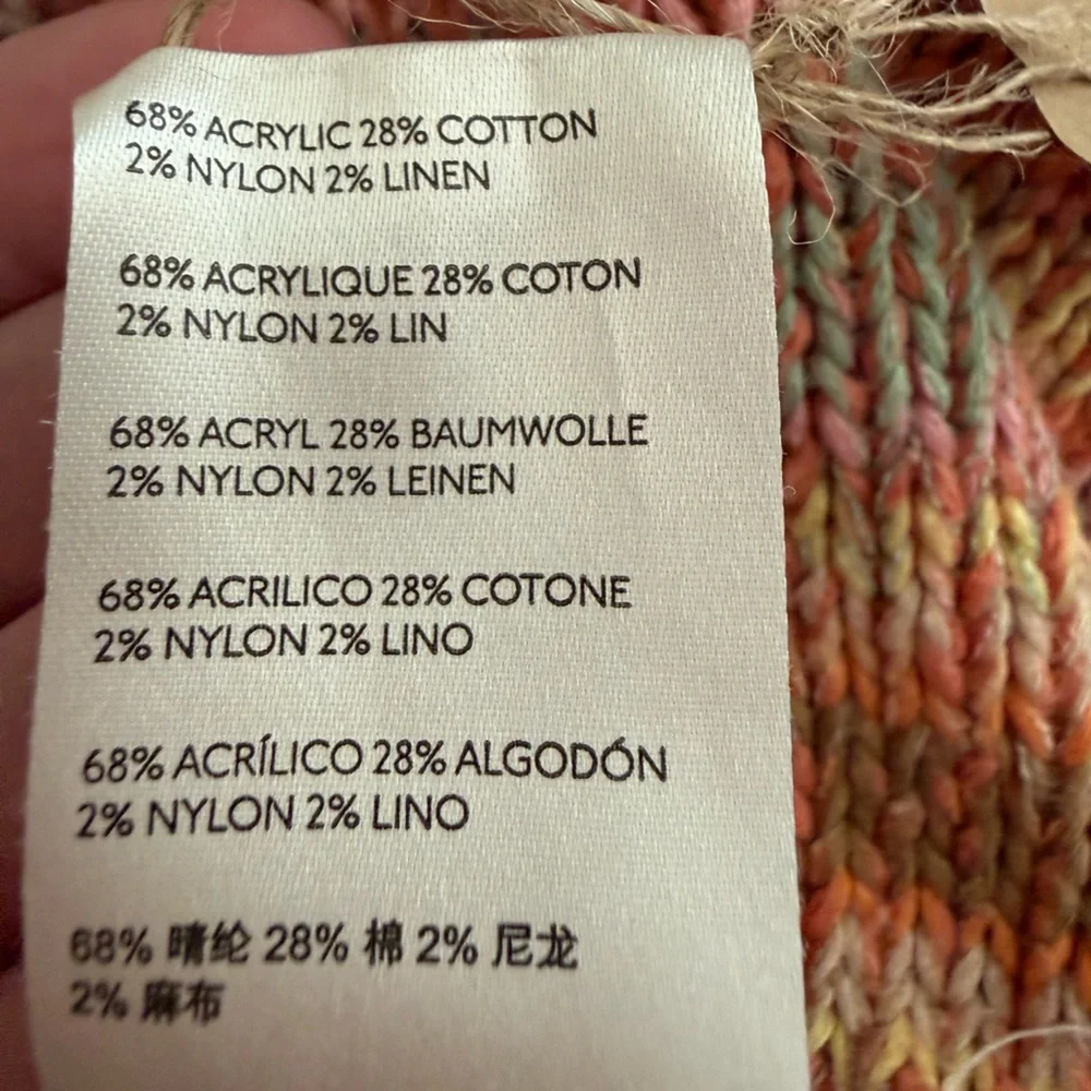 Free People Radiate Sweater in Confetti Combo Pastel Fringe Knit - Picture 13 of 14